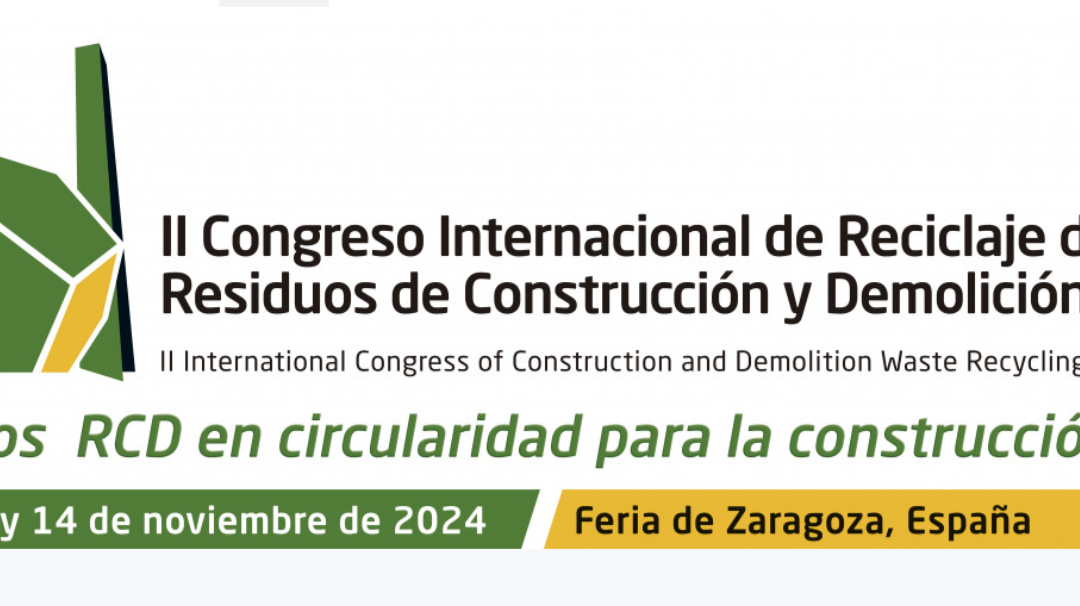 GARNOCEX, invitado a participar en el II Congreso Internacional de Residuos de Construcción y Demolición (RCD) en la Feria de Zaragoza.